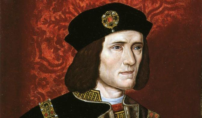 Porträtt av Rikard III, sent 1500-tal, National Portrait Gallery. Rikard har i de allra flest fall framställts som en skurk i historien.