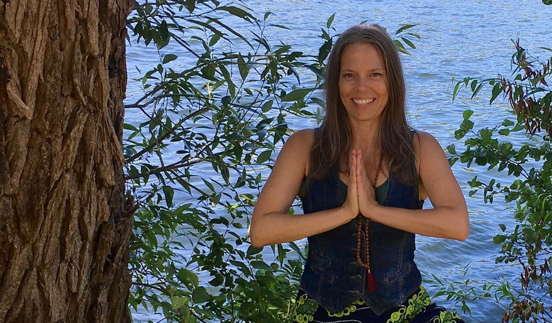 Tia Jumbe vid Vinterviken i Stockholm, augusti 2017. Foto: Birgitta Orbring