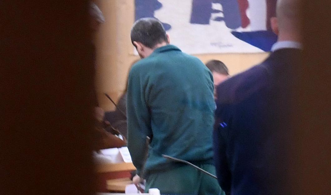 På bilden syns Rakhmat Akilov under rättegången den 14 februari i Stockholms tingsrätt. Han har erkänt att han är skyldig till terrordådet på Drottninggatan i Stockholm i april 2017. Foto: Fredrik Sandberg/AFP/Getty Images