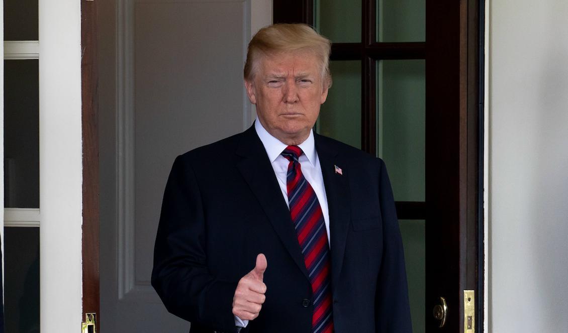 

USA:s president Donald Trump i Vita huset i Washington, 22 maj 2018 Foto: Samira Bouaou/The Epoch Times                                                                                        