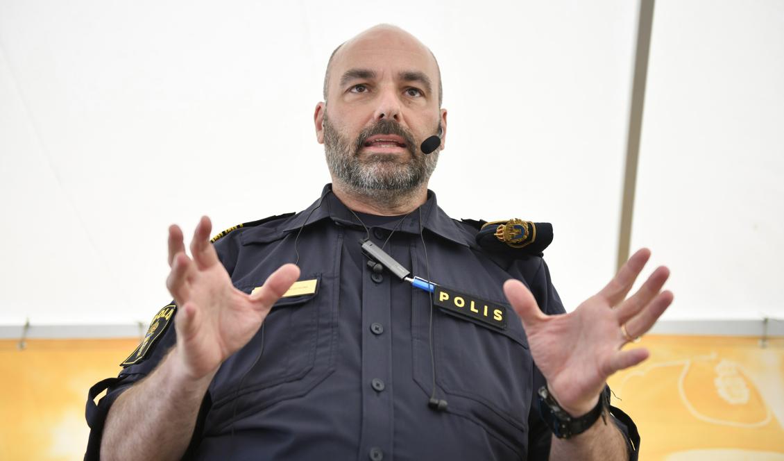 Patrik Engström är chef för gränspolisen. Foto: Vilhelm Stokstad/TT