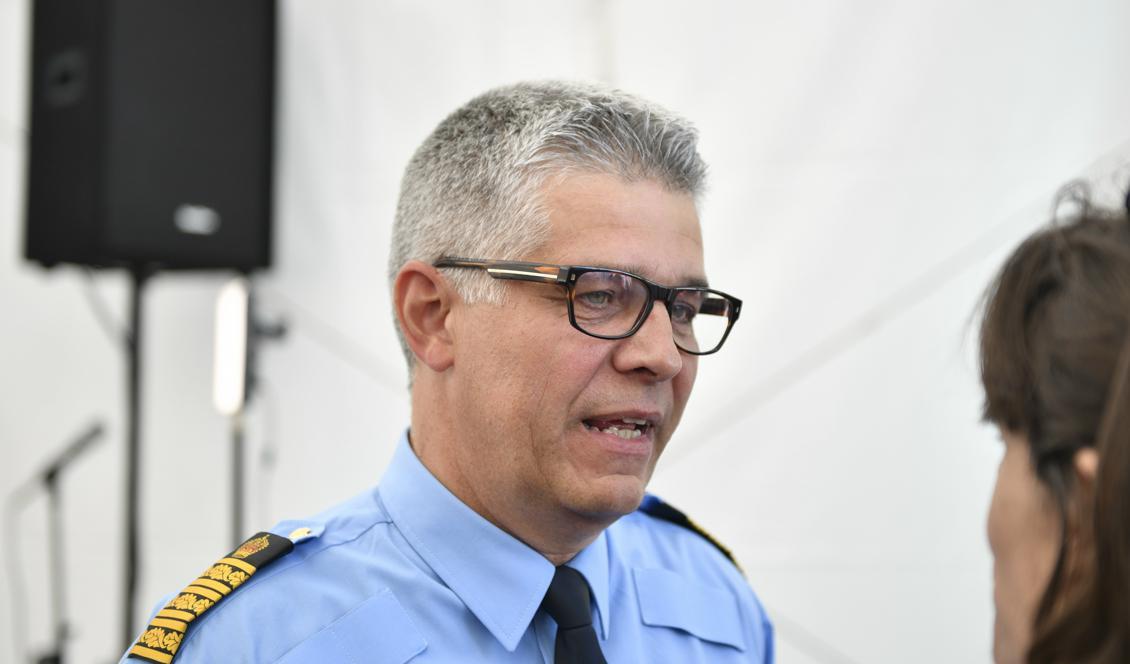 

Rikspolischefen Anders Thornberg. Foto: Vilhelm Stokstad/TT                                                                                        
