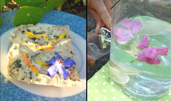 Vackra blommor i maten kan göra oss mer närvarande när vi äter. Foto: Eva Sagerfors