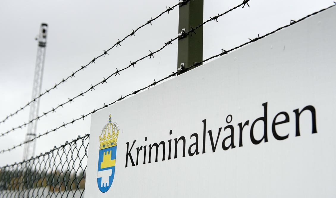 Kriminalvården väntar sig ett budgetunderskott på hundratals miljoner. Foto: Jessica Gow/TT-arkivbild