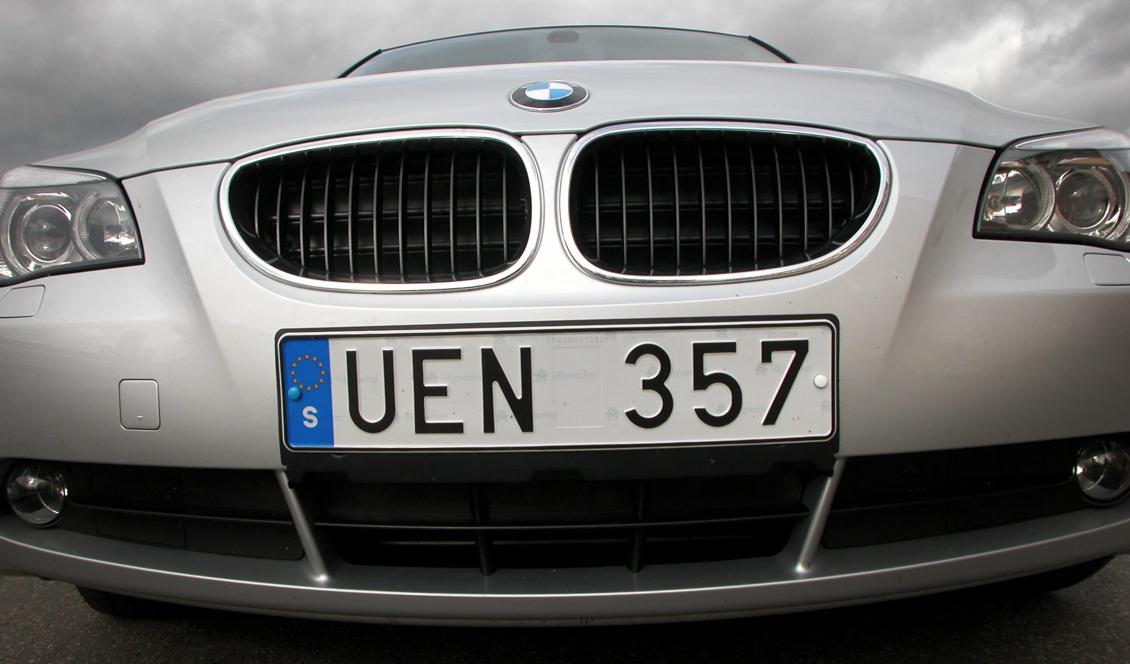 I början av nästa år kan sista siffran på registreringsskylting vara både en siffra och en bokstav. Foto: Joakim Ståhl/TT