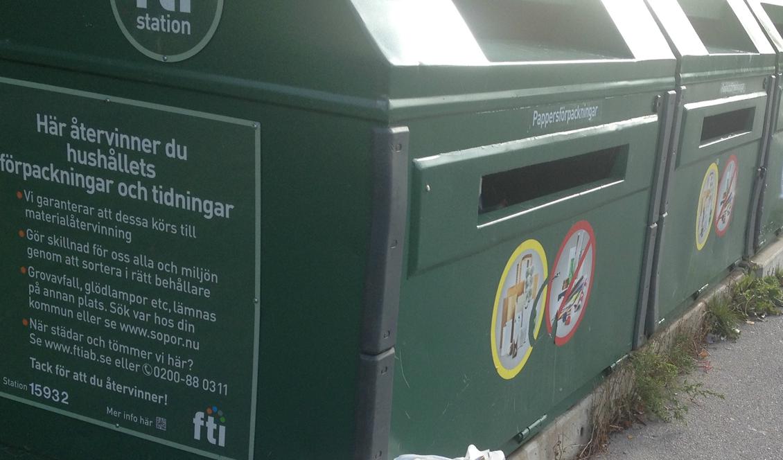Sopdumpning vid återvinningsstationer är ett växande problem. Foto: Epoch Times
