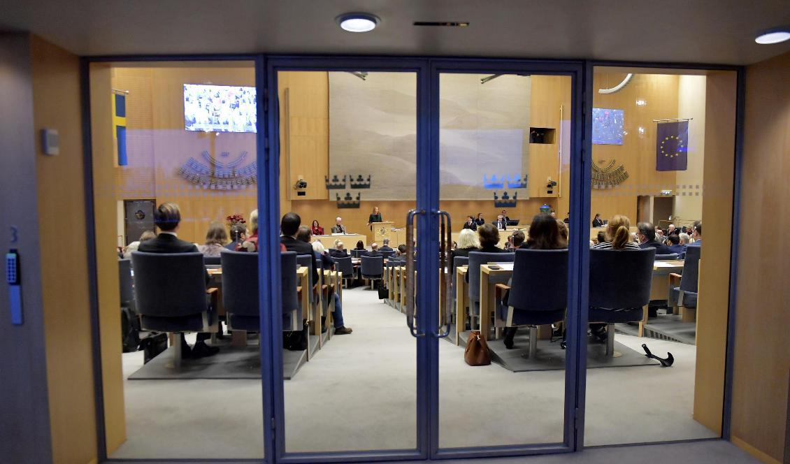 Riksdagen röstar nej till Stefan Löfven som statsminister. Foto: Jessica Gow/TT