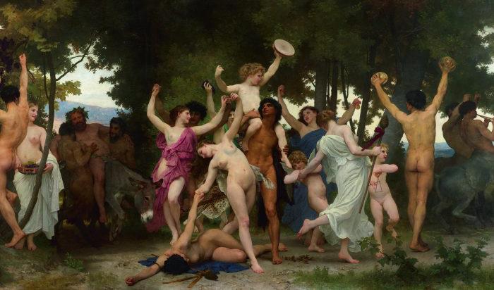 “La Jeunesse de Bacchus (Bacchus ungdom),” 1884 av William-Adolphe Bouguereau. Olja på duk, 610 x 335 cm. Privat samling. Foto: Sotheby’s