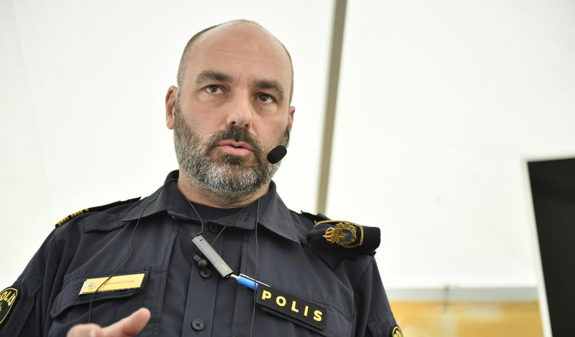 Patrik Engström, chef för gränspolissektionen vid Nationella operativa avdelningen (Noa). Foto: Vilhelm Stokstad/TT-arkivbild