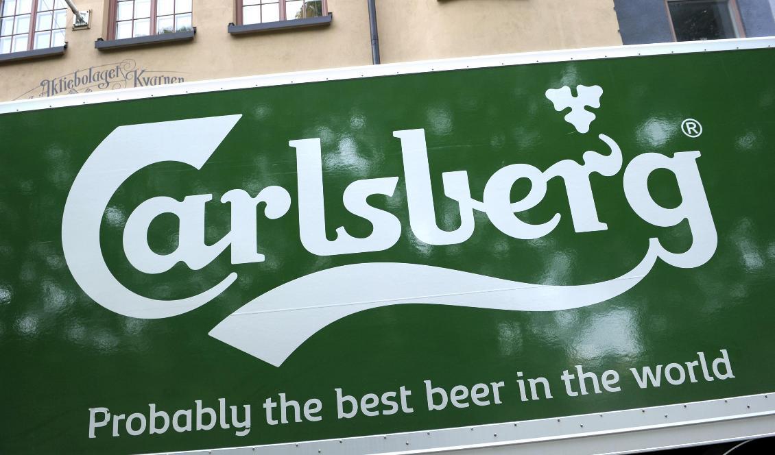Bryggeriet Carlsberg ska sluta med plastemballage runt ölburkarna. Foto: Janerik Henriksson/TT-arkivbild