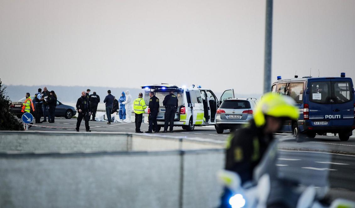Flera personer har skjutits utanför ett slott i danska Rungsted. Foto: Mathias Øgendal/Ritzau Scanpix/TT