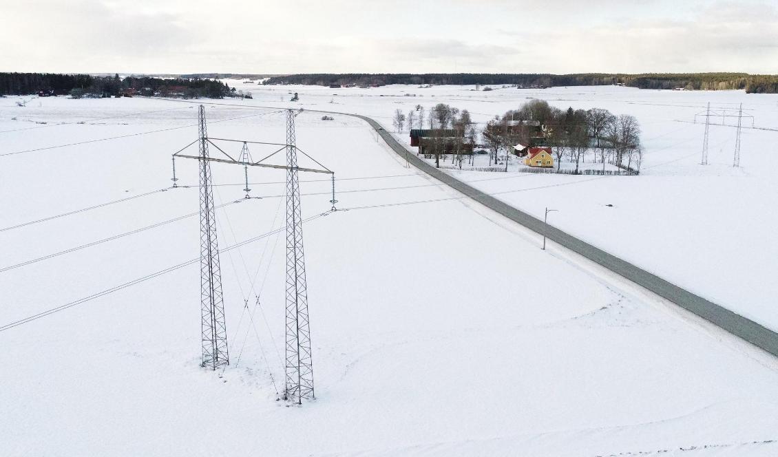 Svenska kraftnät varnar för att det kan bli elbrist i vissa delar av landet. Foto: Fredrik Sandberg/TT-arkivbild