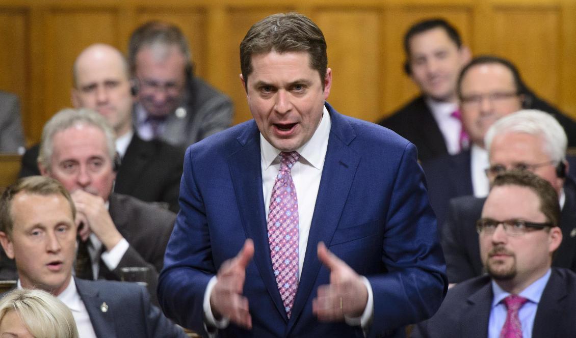 Andrew Scheer, ledare för Kanadas konservativa parti. Foto: Sean Kilpatrick/AP/TT-arkivbild