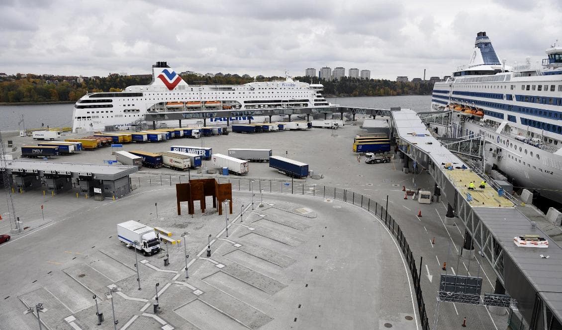 Utländska stöldligor tar sig i regel till och från Sverige med passagerarfärja. Foto: Henrik Montgomery/TT-arkivbild