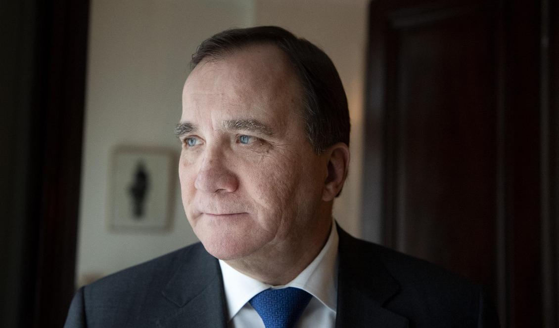 Statsminister Stefan Löfven (S) på Sagerska palatset. Foto: Jessica Gow/TT-arkivbild