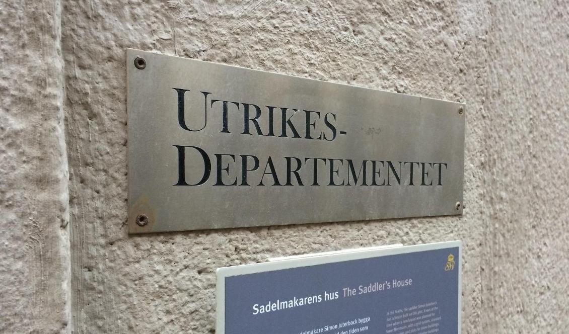 Utrikesdepartementet konstaterar att Sveriges ambassadör i Kina har gjort fel. Foto: Tony Lingefors/Epoch Times-arkivbild