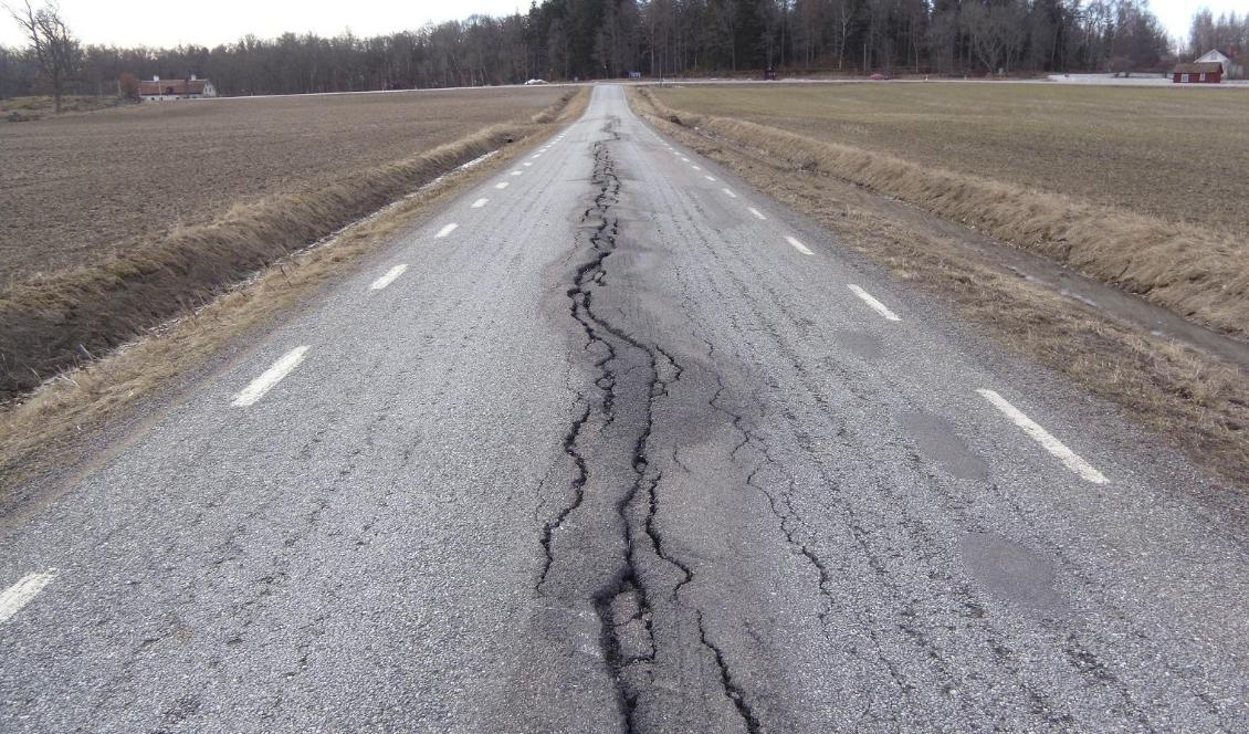 Flera av Sveriges sämsta vägar finns i Norrbotten och Västerbotten. Foto: Mons Brunius/TT-arkivbild