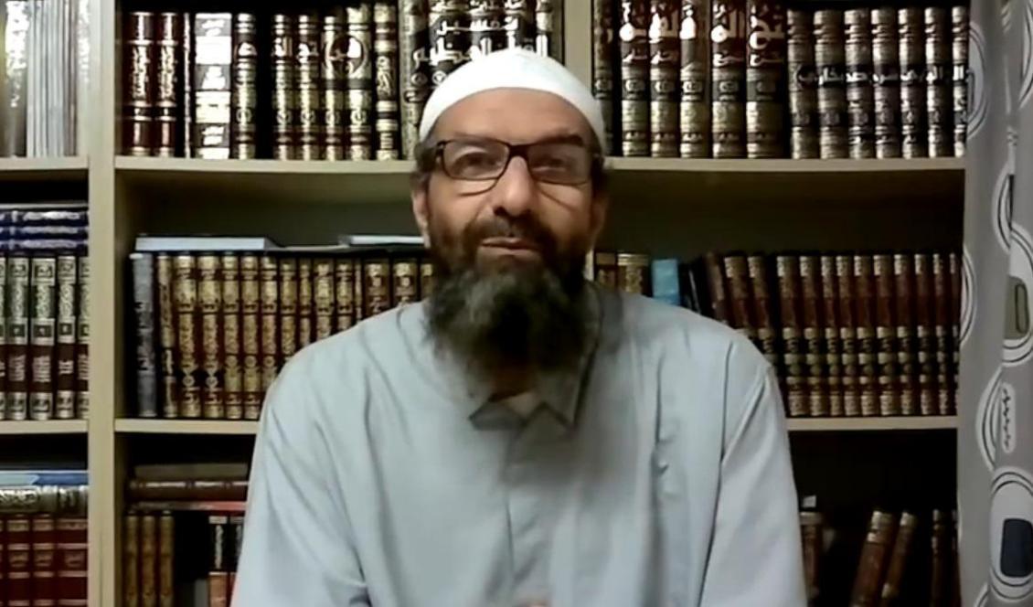Den radikale imamen Abu Raad från Gävle omhändertogs på onsdagen. Risk för terrorattentat kan vara orsaken bakom gripandet. Foto: Skärmdump/Youtube