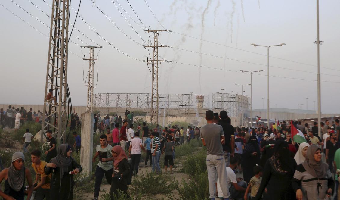 Gränsövergången Erez i Gazaremsan. Foto: Adel Hana/AP/TT-arkivbild