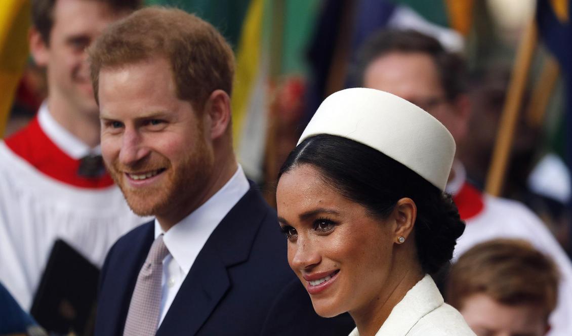 Prins Hary och Meghan. Foto: Frank Augstein/AP/TT-arkivbild