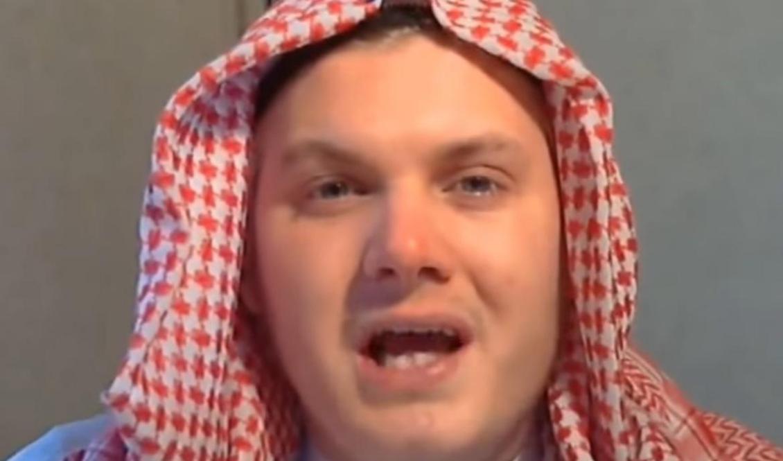 Den ökände IS-terroristen Michael Skråmo. Foto: Skärmdump/Youtube