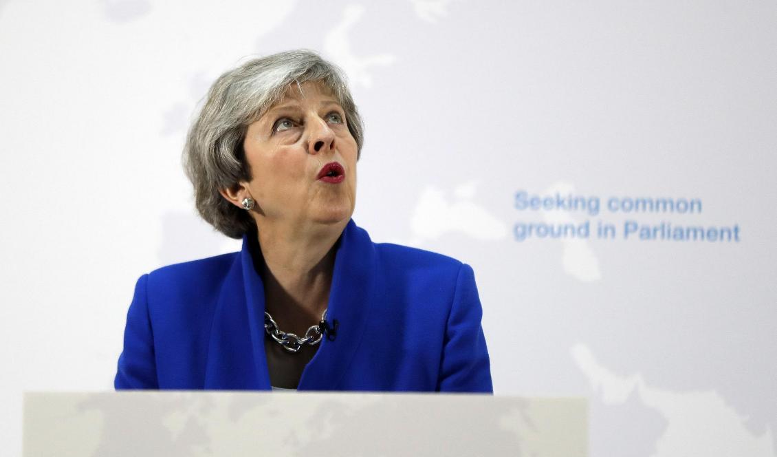 Storbritanniens premiärminister Theresa May. Foto: Kirsty Wigglesworth/AP/TT