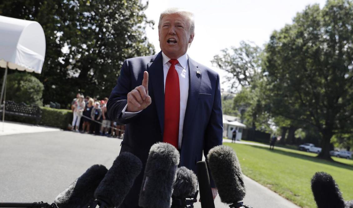 President Donald Trump vill ha billigare mediciner i USA. Foto: Evan Vucci/AP/TT