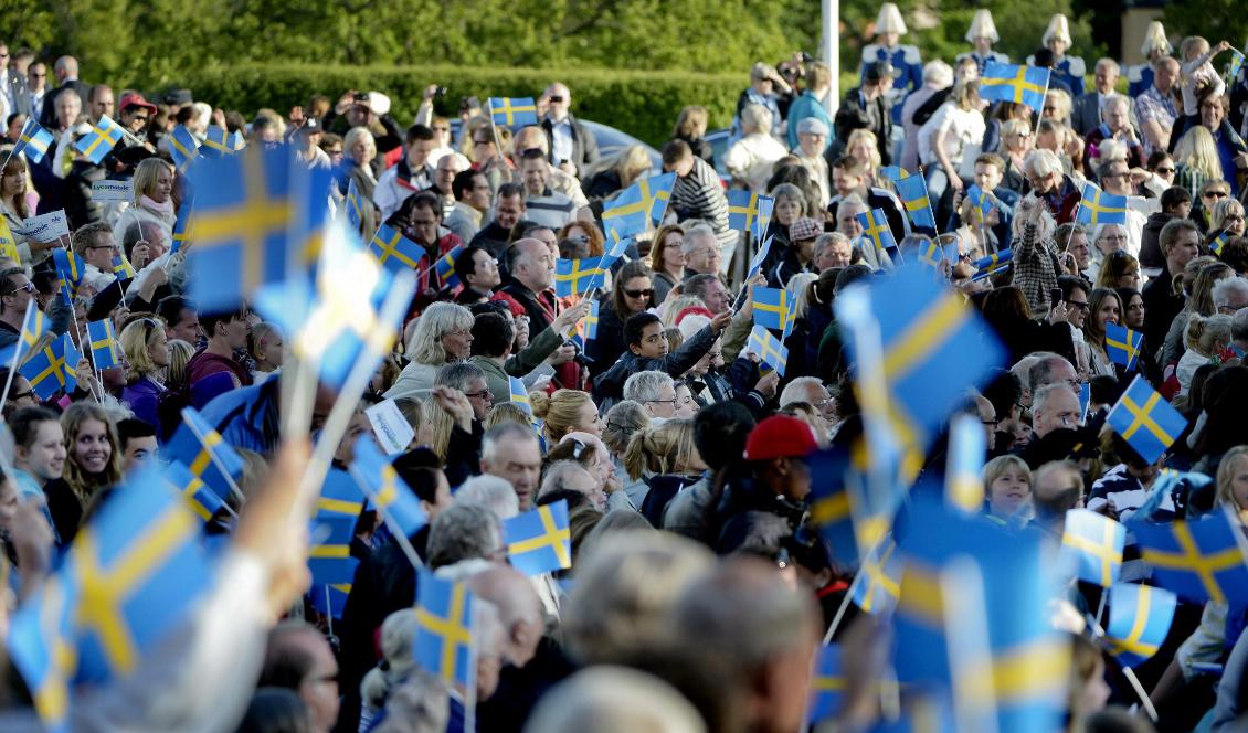 Det är bäddat för ett hett nationaldagsfirande i morgon. Foto: Jessica Gow/TT-arkivbild