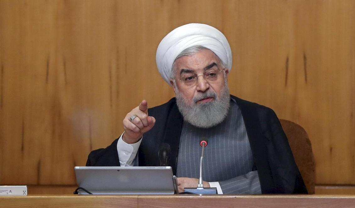 Irans president Hassan Rohani. Foto: Iranian Presidency Office/AP/TT-arkivbild