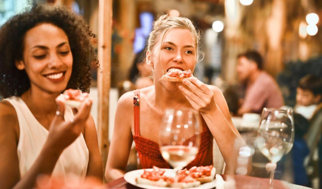 En av fördelarna med en snabb ämnesomsättning är att man inte behöver oroa sig för hur många kalorier man äter. Foto: Adrienne