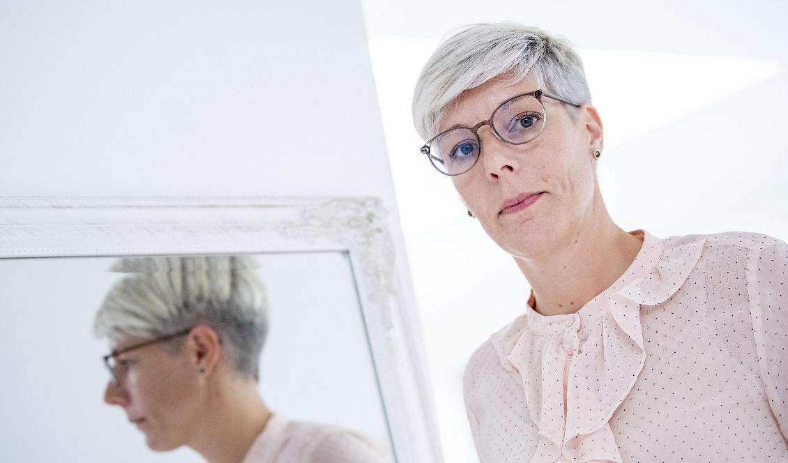 Elisabeth Perssons 14-åriga dotter drabbades av narkolepsi efter vaccineringen mot svininfluensan. Foto: Johan Nilsson/TT