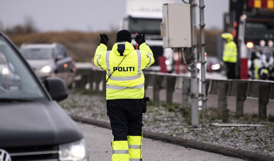 Dansk polis inledde gränskontroller mot Sverige den 12 november. Foto: Johan Nilsson/TT-arkivbild