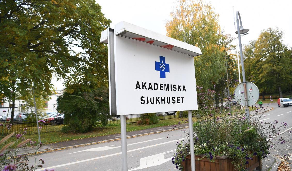 Planerade operationer och planerad slutenvård ställs in till och med onsdag på Akademiska sjukhuset i Uppsala. Foto: Fredrik Sandberg/TT