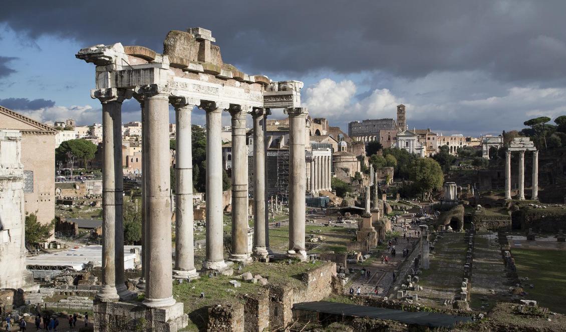 Forum Romanum var det antika Roms kommersiella, politiska och religiösa centrum. Men när ska eleverna lära sig mer om det? undrar många. Foto: Martina Holmberg/TT-arkivbild