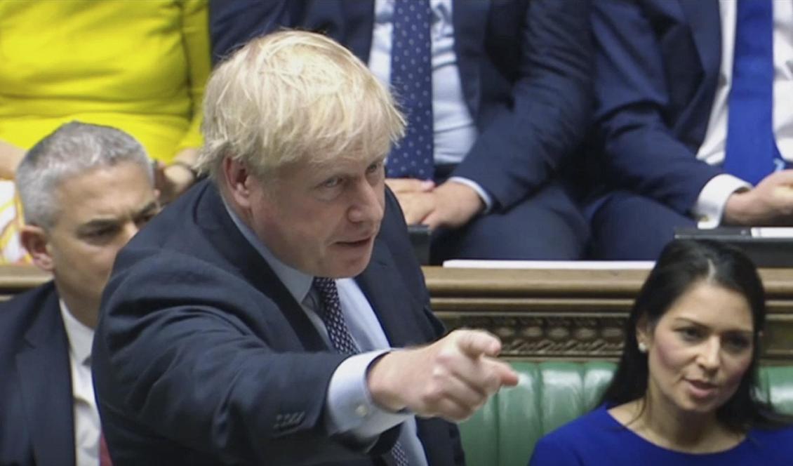 – Jag kommer inte att förhandla om en förlängning med EU och inte heller tvingar lagen mig att göra det, sade premiärminister Boris Johnson sedan han förlorat omröstningen i parlamentet. Foto: Brittiska underhuset