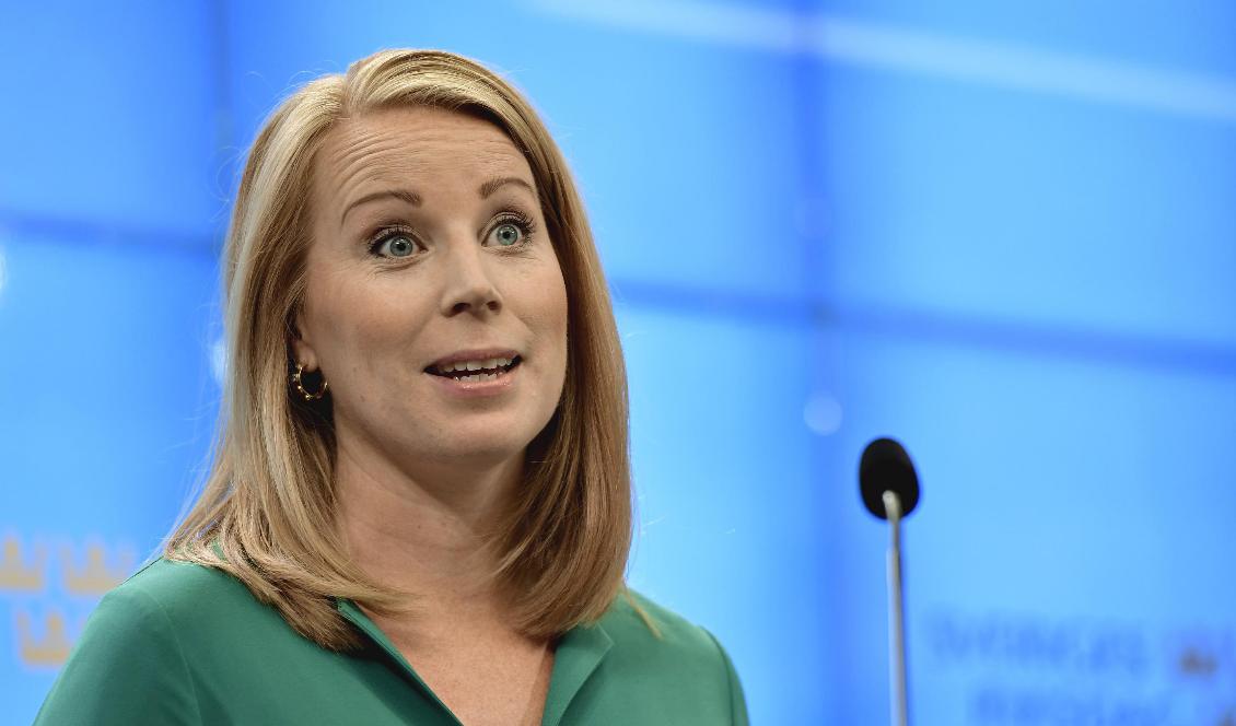 Centerpartiets ledare, Annie Lööf. Foto: Stina Stjernkvist/TT