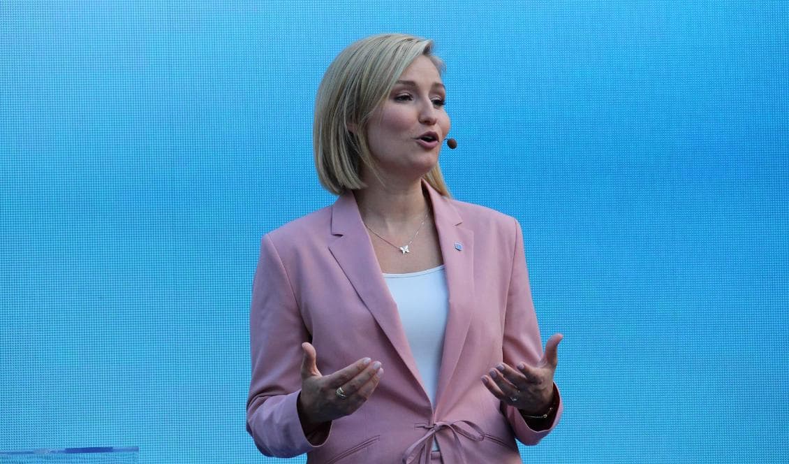 Kristdemokraternas Ebba Busch Thor har störst förtroende bland partiledarna visar en ny mätning. Foto: Susanne W Lamm/Epoch Times-arkivbild
