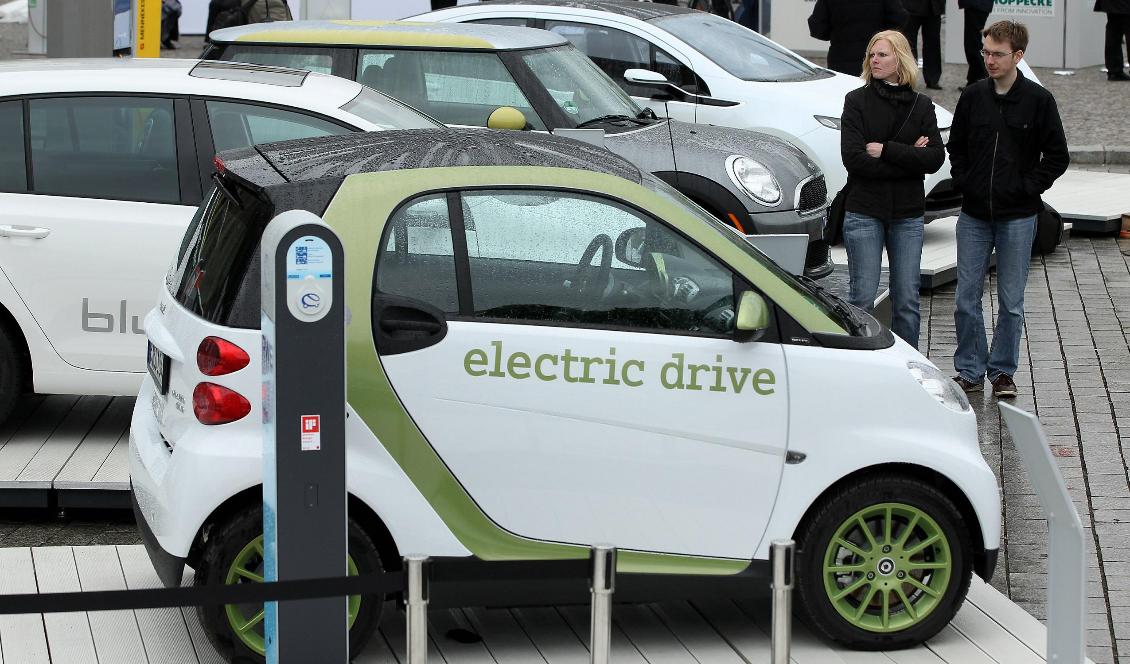 Elbilar i Berlin. Bilden är från den 3 maj 2010. Foto: Sean Gallup/Getty Images