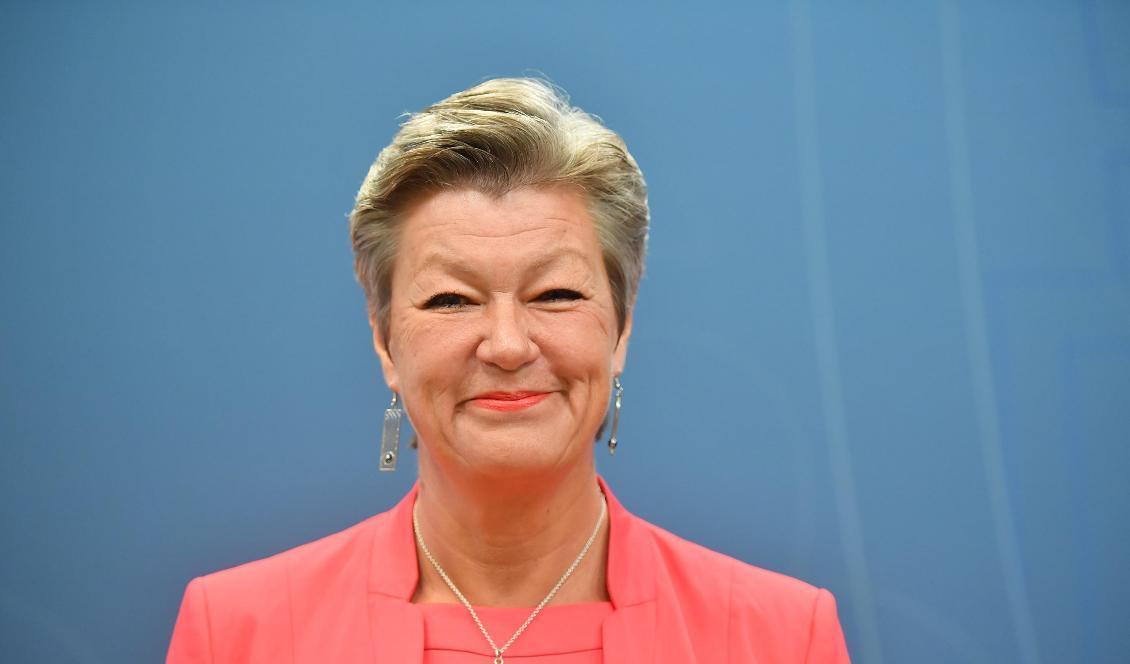 
Ylva Johansson tar plats i den tillträdande EU-kommissionen från den 1 november. Foto: Maja Suslin/TT                                                