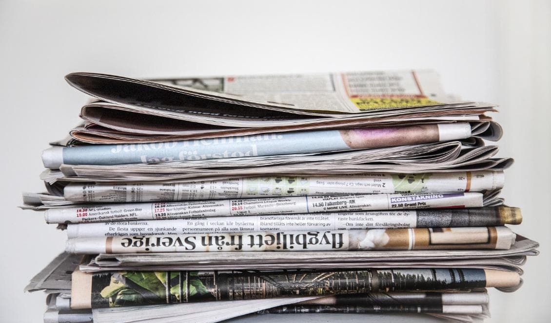 Tuffa tider på tidningsmarknaden. Nu kommer besked om nedläggning av Östra Småland och Nyheterna. Foto: Helena Landstedt/TT-arkivbild