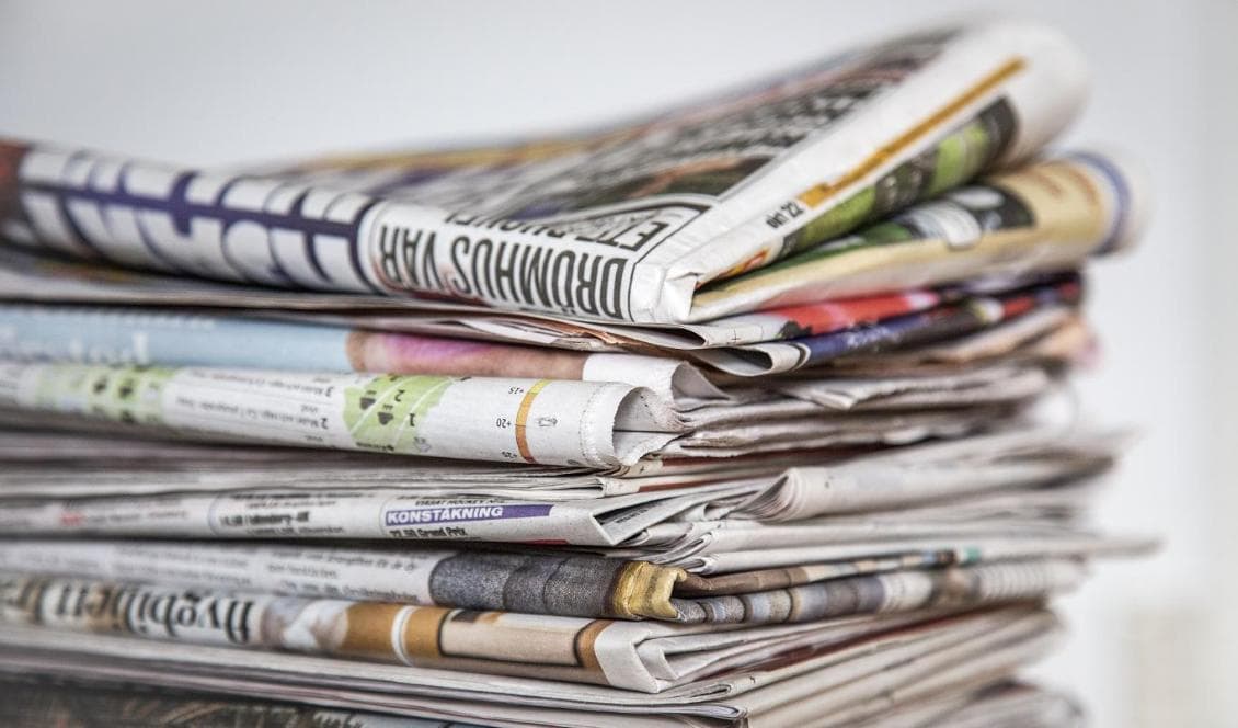 Tidningsbolaget Hall Media varslar om ett större besparingspaket. Foto: Helena Landstedt/TT-arkivbild
