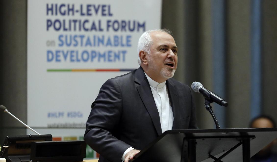 USA inför sanktioner mot Irans utrikesminister Mohammad Javad Zarif. Foto: Richard Drew/AP/TT-arkivbild