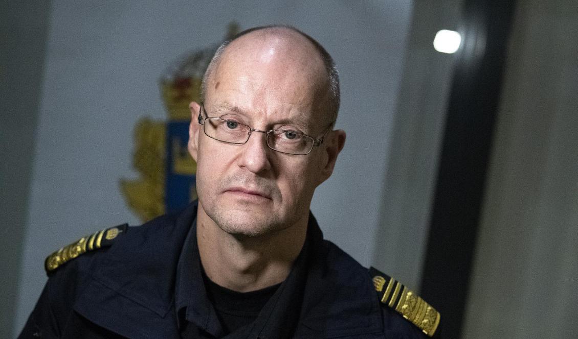 Mats Löfving, chef för polisens Nationella operativa avdelning (Noa), är bestämd i uppfattningen att gängvåldet ska besegras. Foto: Johan Nilsson/TT