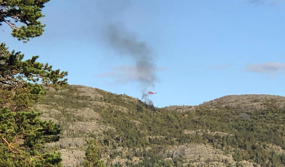 En helikopter har störtat i norra Norge utanför Alta. Foto: Vilde ines Pedersen/Scanpix/TT