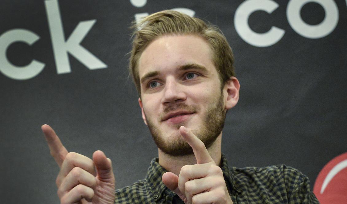 Youtube-fenomenet Pewdiepie (Felix Kjellberg). Foto: Jonas Ekströmer/TT-arkivbild