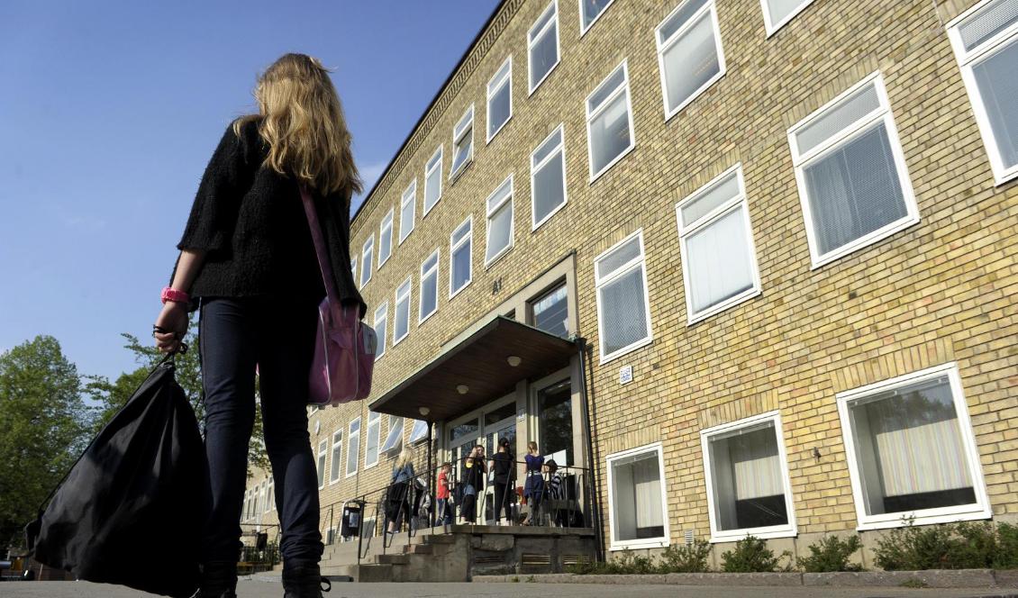 Anmälningarna om våld och hot i skolan fortsätter att öka. Foto: Janerik Henriksson/TT-arkivbild