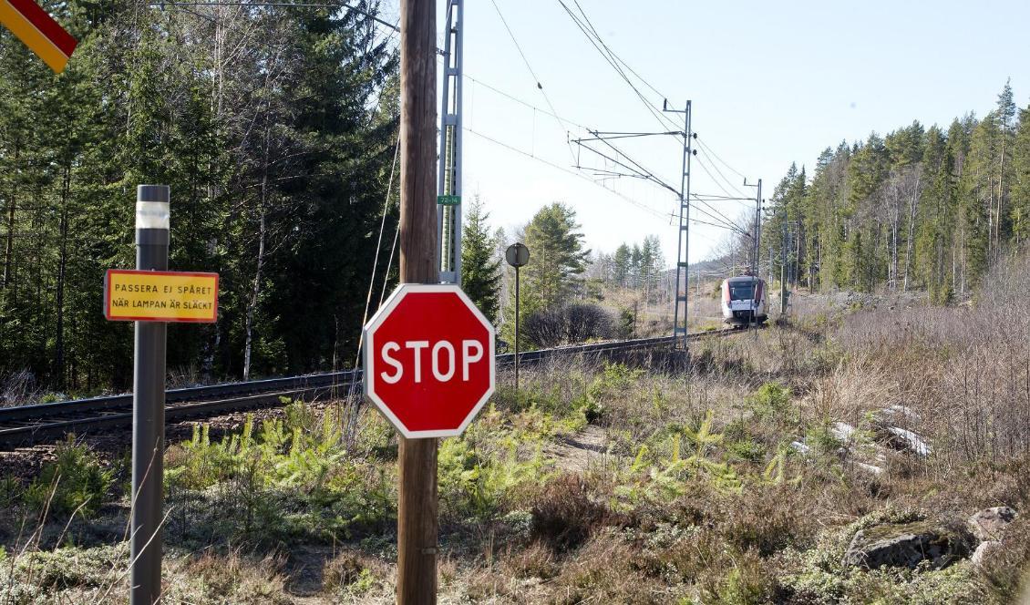 Trafikverket ska höja säkerheten vid fler järnvägskorsningarna. Foto: Ulf Palm/TT-arkivbild