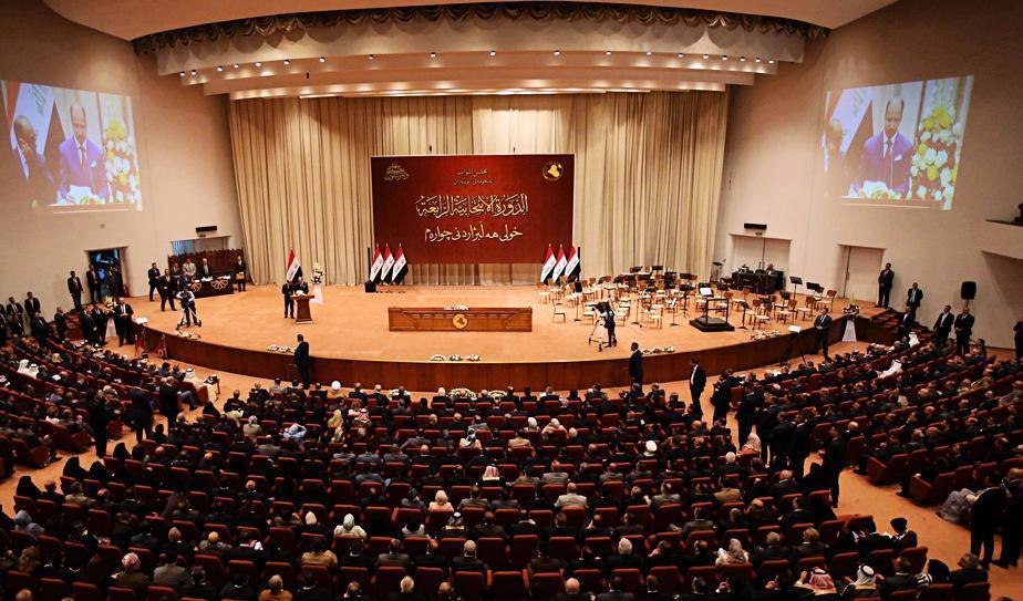 
Iranlojala ledamöter i Iraks parlament vill kasta ut USA. Foto: Karim Kadim/AP/TT-arkivbild                                                