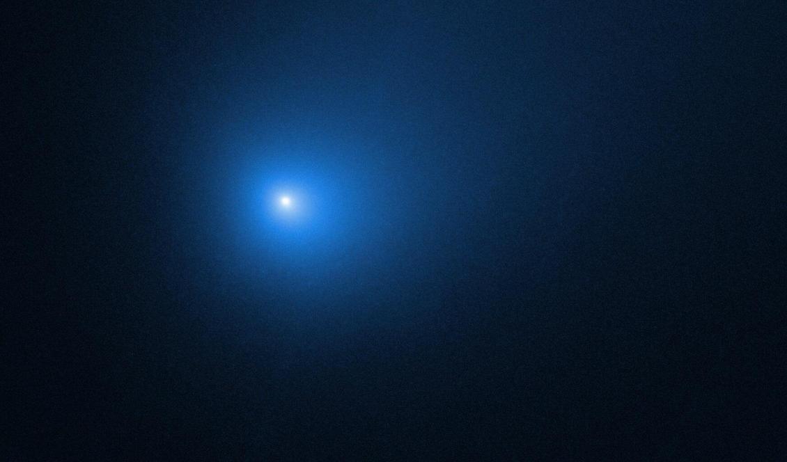 Den fram till nyligen helt okända kometen 21/Borisov upptäcktes i augusti av amatörastronomen Gennady Borisov. Foto: Nasa/Esa