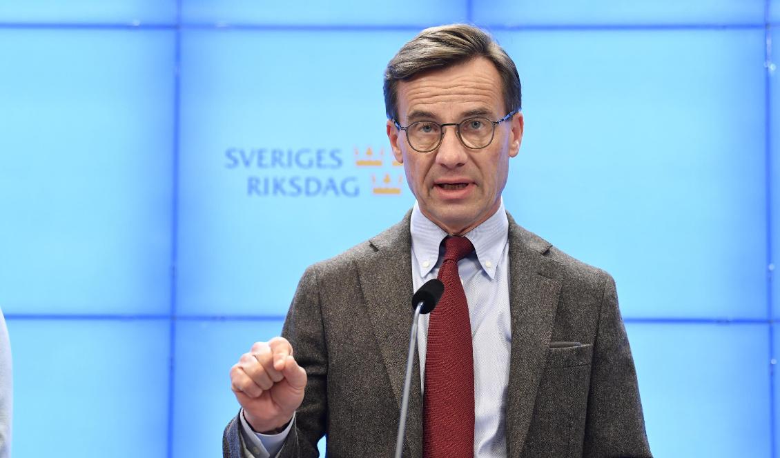 Moderaternas partiledare Ulf Kristersson har haft ett enskilt möte med SD-ledaren Jimmie Åkesson. Foto: Jessica Gow/TT-arkivbild